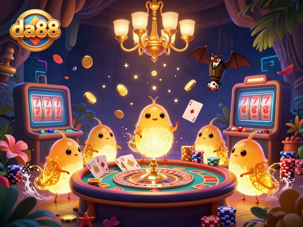 Experience thrilling gaming at da88 with bioluminescent glowworms illuminating the cave casino.