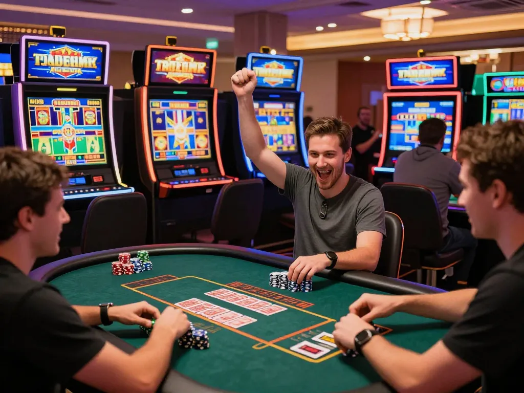 Exciting online casino environment with players enjoying MM88 games and winning moments.