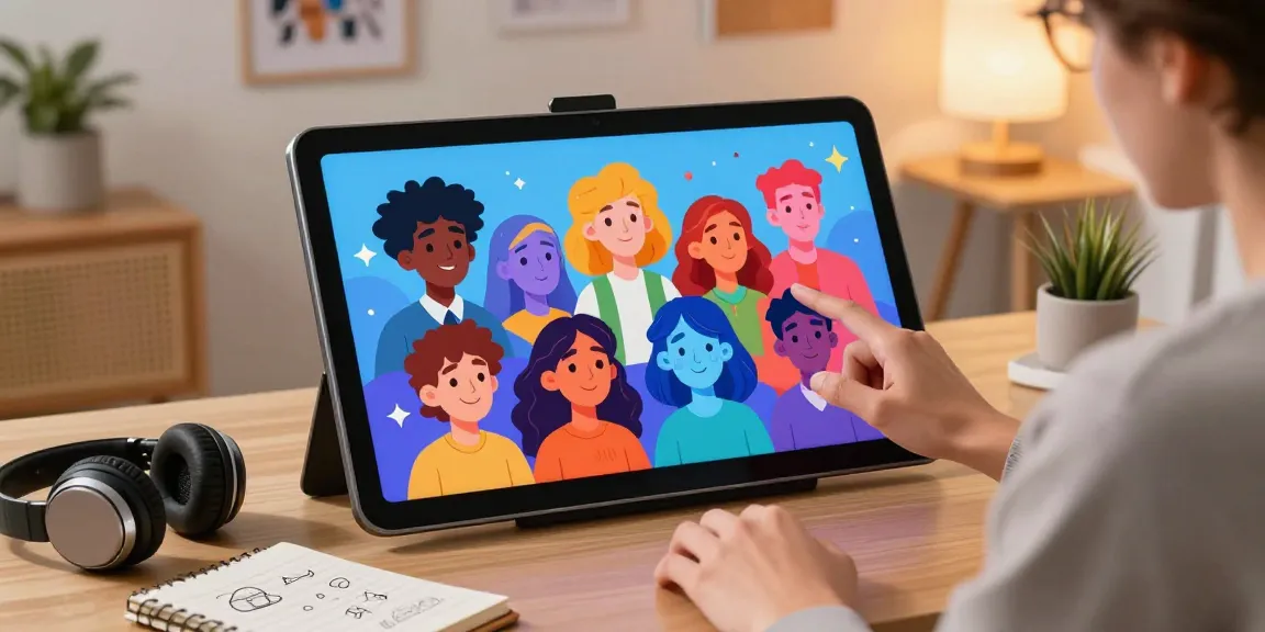 Engaging with NSFW character AI showcasing diverse avatars and innovative technology in a modern home office.